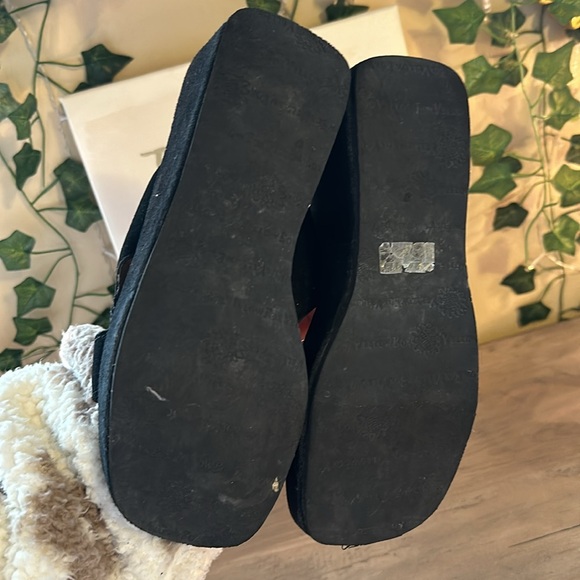 Y2K yellow box wedge sandals - Picture 7 of 8